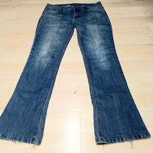 H&G stretch denim bootcut bling Jeans size 15 34×34